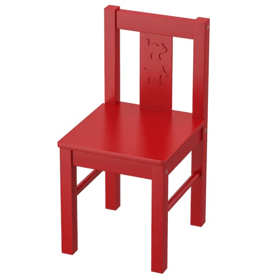 sedia bimbi rosso